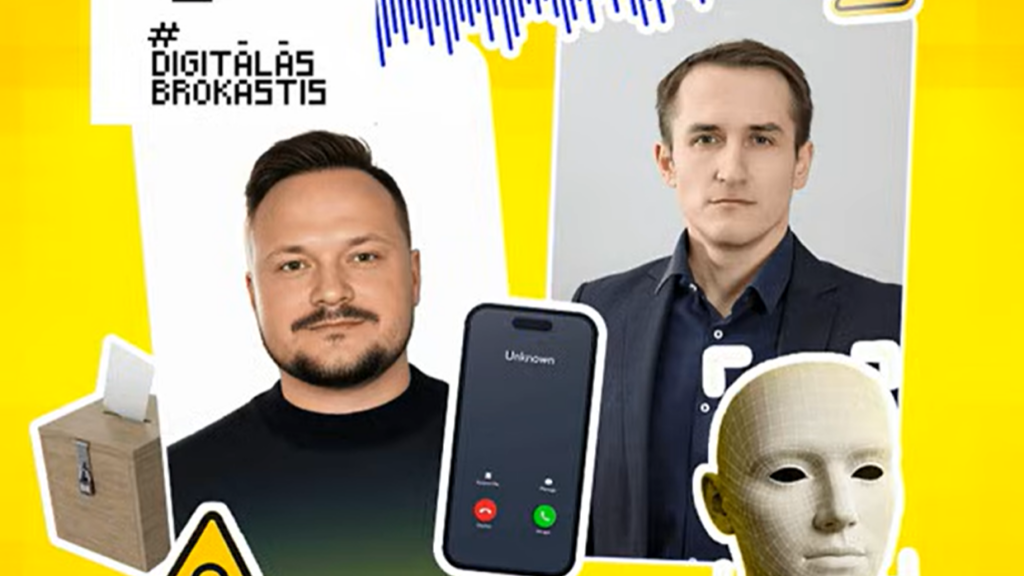 Ilustratīvs attēls no LR1 raidījuma "Digitālās brokastis" ar CERT.LV kiberdrošības ekspertu Mārtiņu Vecstaudžu
