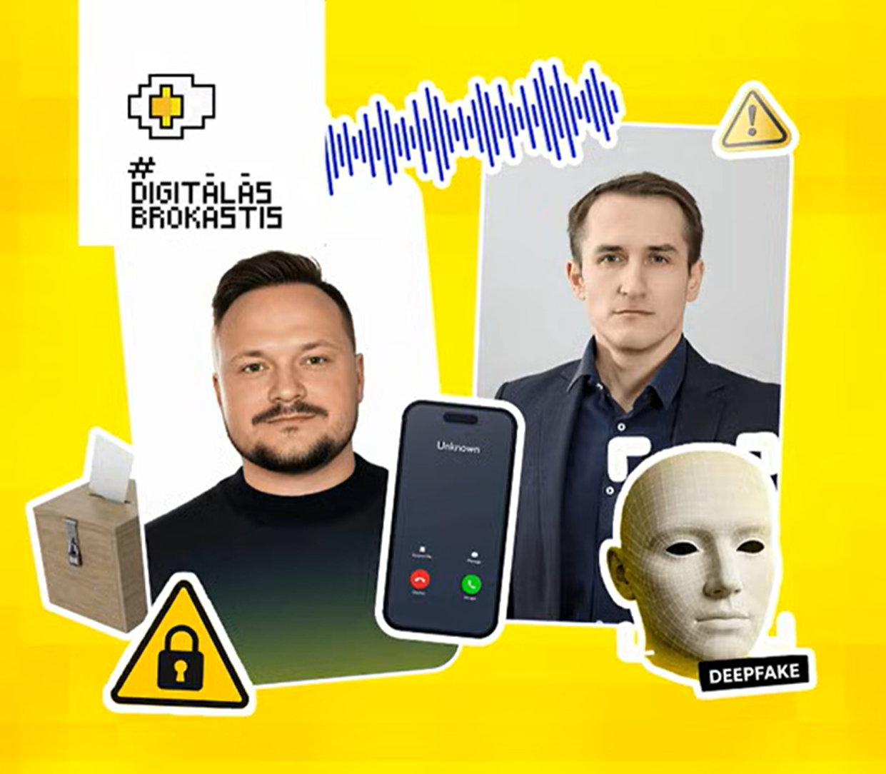 Ilustratīvs attēls no LR1 raidījuma "Digitālās brokastis" ar CERT.LV kiberdrošības ekspertu Mārtiņu Vecstaudžu